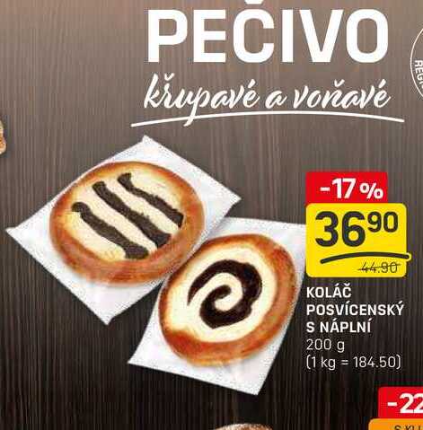 KOLÁČ POSVÍCENSKÝ S NÁPLNÍ 200 g
