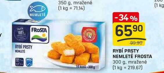 RYBÍ PRSTY NEMLETÉ FROSTA 300 g, mražené 