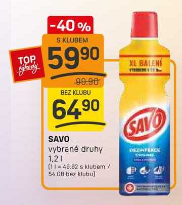 SAVO vybrané druhy 1,2l