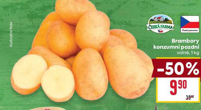 Brambory konzumní pozdní volné, 1 kg