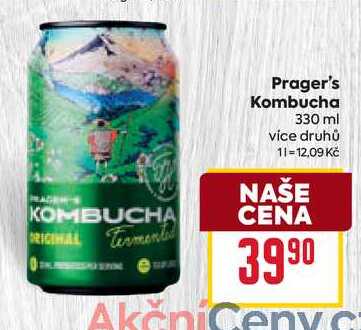 Prager's Kombucha 330 ml 