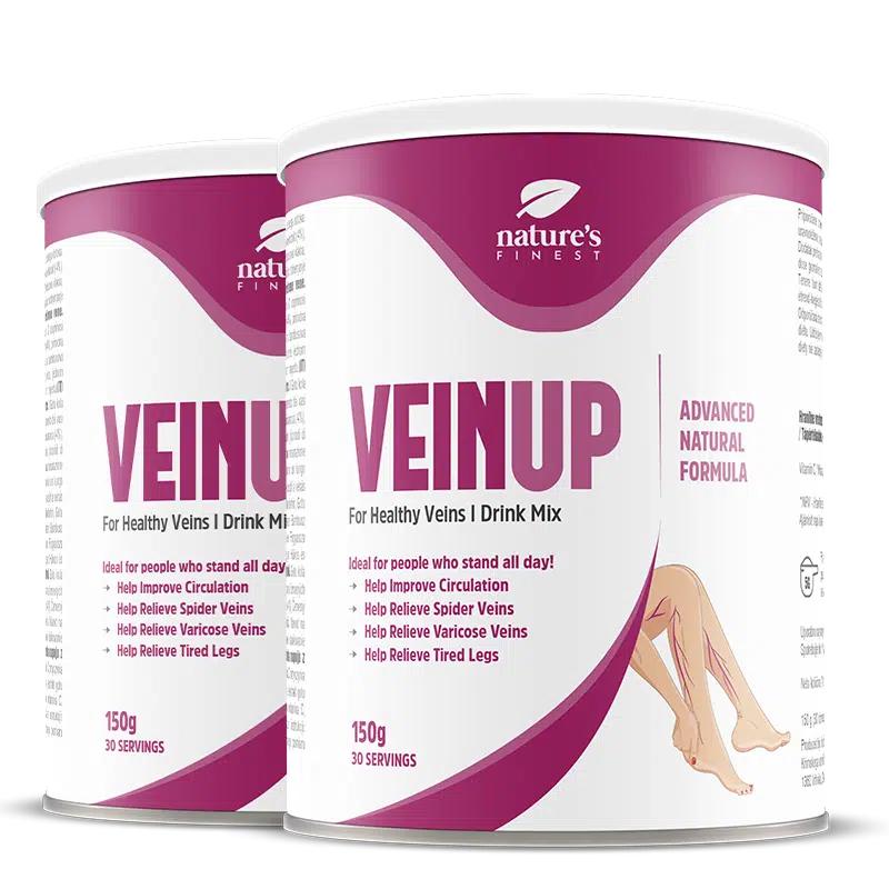 VEIN UP 1+1: Přírodní lék na křečové žíly s Gotu Kolou, vitamínem C - Kup jeden, dostaneš jeden zdarma