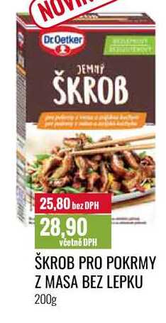 ŠKROB PRO POKRMY Z MASA BEZ LEPKU 200g 