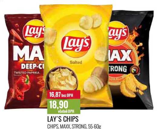 LAY'S CHIPS 55-60g 