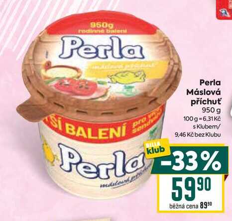 Perla Máslová příchuť 950 g 