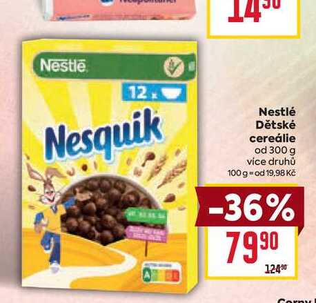 Nestlé Dětské cereálie od 300 g  