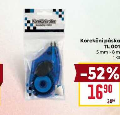 Korekční páska TL 001 5 mm 8m 1ks