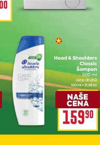 Head & Shoulders Classic Šampon 500 ml