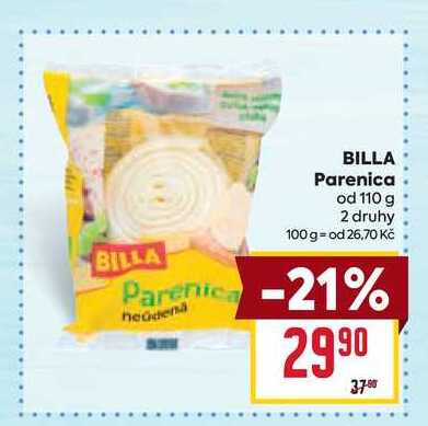 BILLA Parenica od 110 g