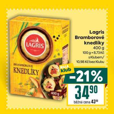 Lagris Bramborové knedlíky 400 g 