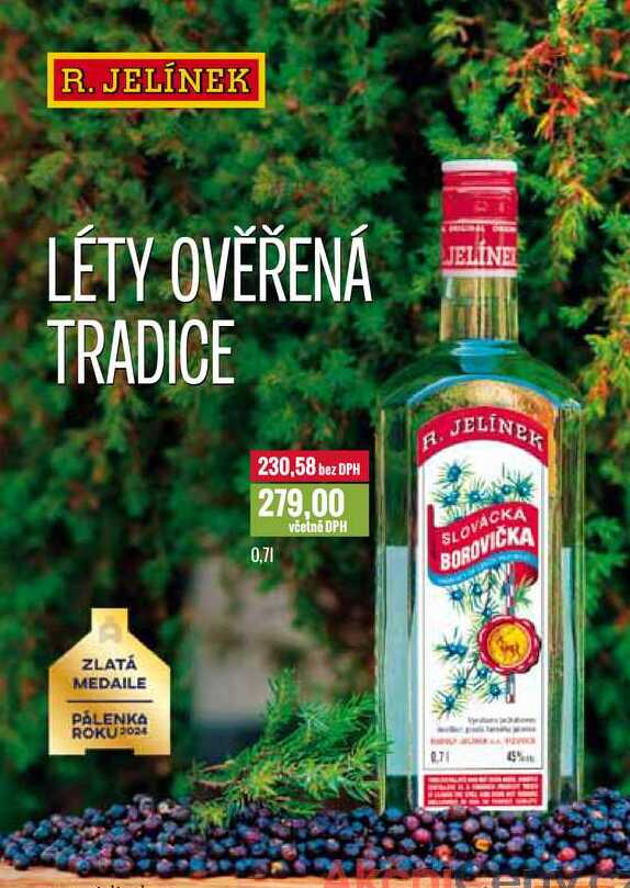 R. JELÍNEK SLOVÁCKÁ BOROVIČKA 0,7l