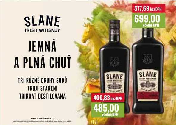 SLANE IRISH WHISKEY 0,7l, 1l
