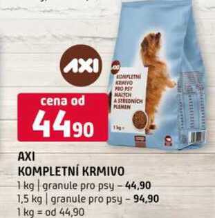 AXI KOMPLETNÍ KRMIVO 1 kg