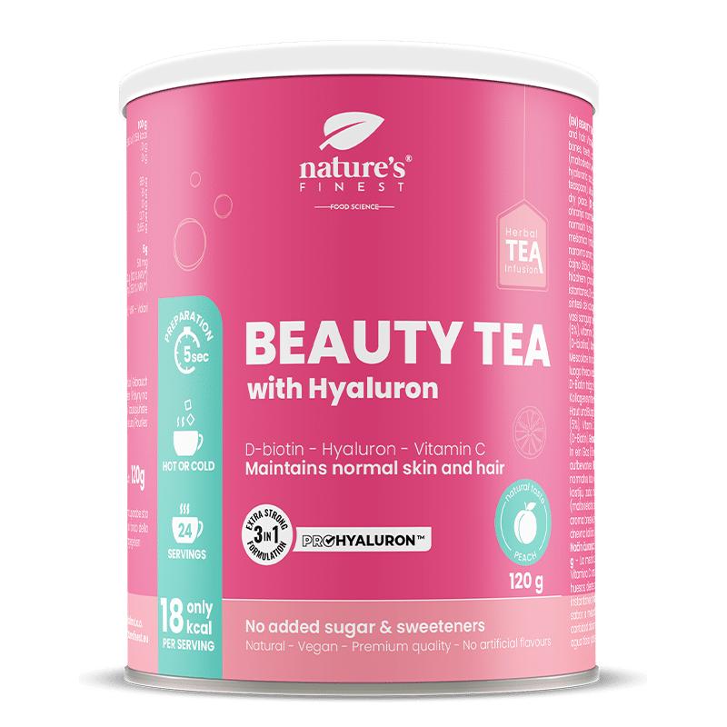 Beauty Tea with Hyaluron and Biotin | Pro zdravou a hydratovanou pleť | Funkční čaj | Proti stárnutí | ProHyaluron™ | Organický | Veganský