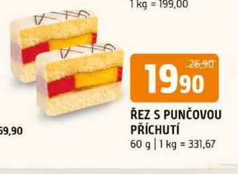 ŘEZ S PUNČOVOU PŘÍCHUTÍ 60 g