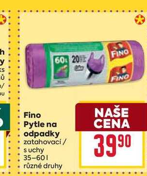 Fino Pytle na odpadky zatahovací / s uchy 35-60l