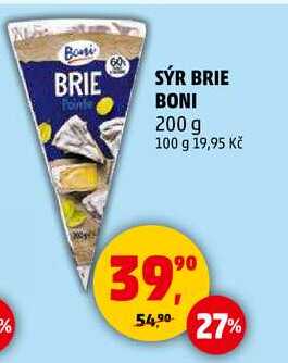 SÝR BRIE BONI, 200 g  