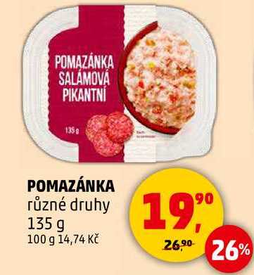 POMAZÁNKA různé druhy, 135 g  