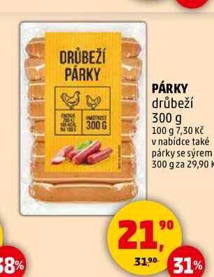 DRŮBEŽÍ PÁRKY, 300 g