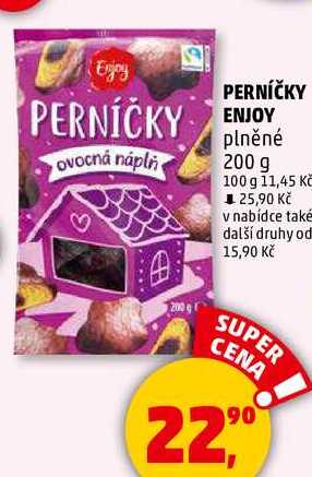 PERNÍČKY ENJOY Ovocná náplň plněné, 200 g 