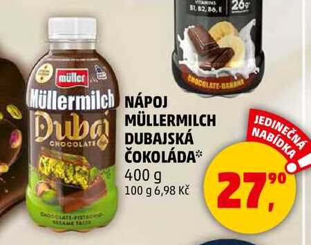 MÜLLERMILCH DUBAJSKÁ ČOKOLÁDA, 400 g 