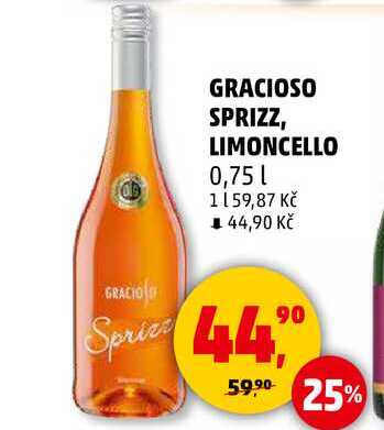 GRACIOSO SPRIZZ, LIMONCELLO, 0,75 l