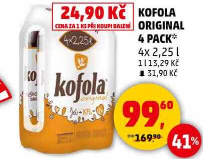 KOFOLA ORIGINAL 4 PACK, 4x 2,25 l