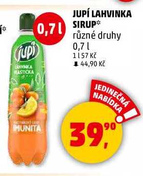 JUPÍ LAHVINKA SIRUP, 0,7 l