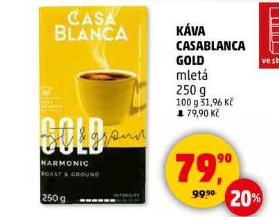 KÁVA CASABLANCA GOLD mletá, 250 g  