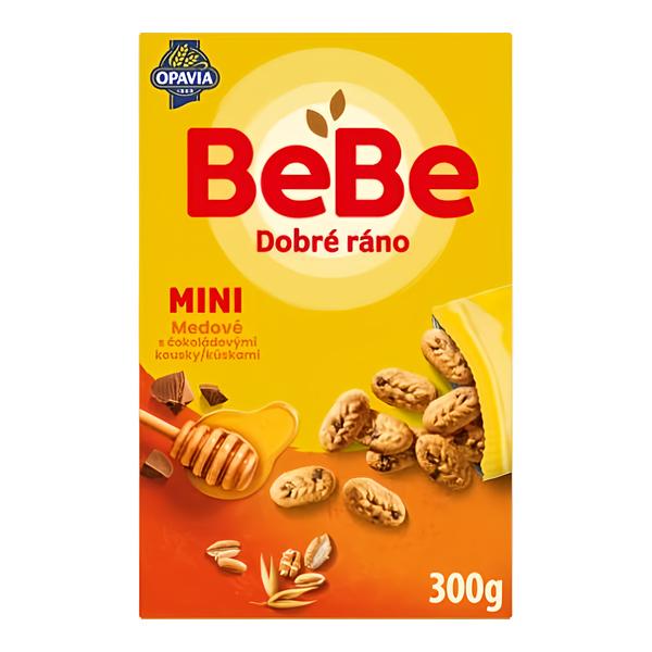 Opavia BeBe Dobré Ráno Mini sušenky medové s kousky čokolády