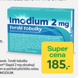 IMODIUM® 2 mg TVRDÉ TOBOLKY RYCHLÁ POMOC PŘI PRŮJMU A OBNOVA PŘIROZENÉHO RYTMU STŘEV.