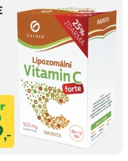 VITAMIN C LIPOZOMÁLNÍ FORTE 500 mg GALMED 60 + 15 kapslí