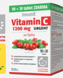 VITAMIN C 1200 MG URGENT SE ŠÍPKY IMUNIT 90 + 30 tablet