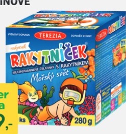 RAKYTNÍČEK® MULTIVITAMINOVÉ MINOVÉ ŽELATINKY S RAKYTNÍKEM 140 ks,