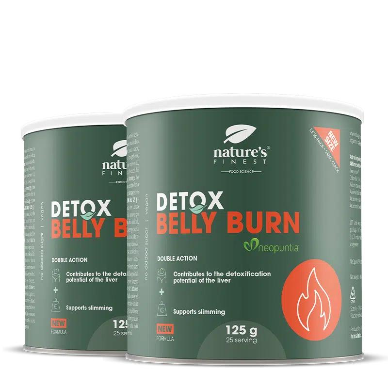 100% Belly Burn pro muže + DETOX | 1+1 | Organické | Nejlepší produkt pro hubnutí v oblasti břicha | Veganské | od Nature's Finest