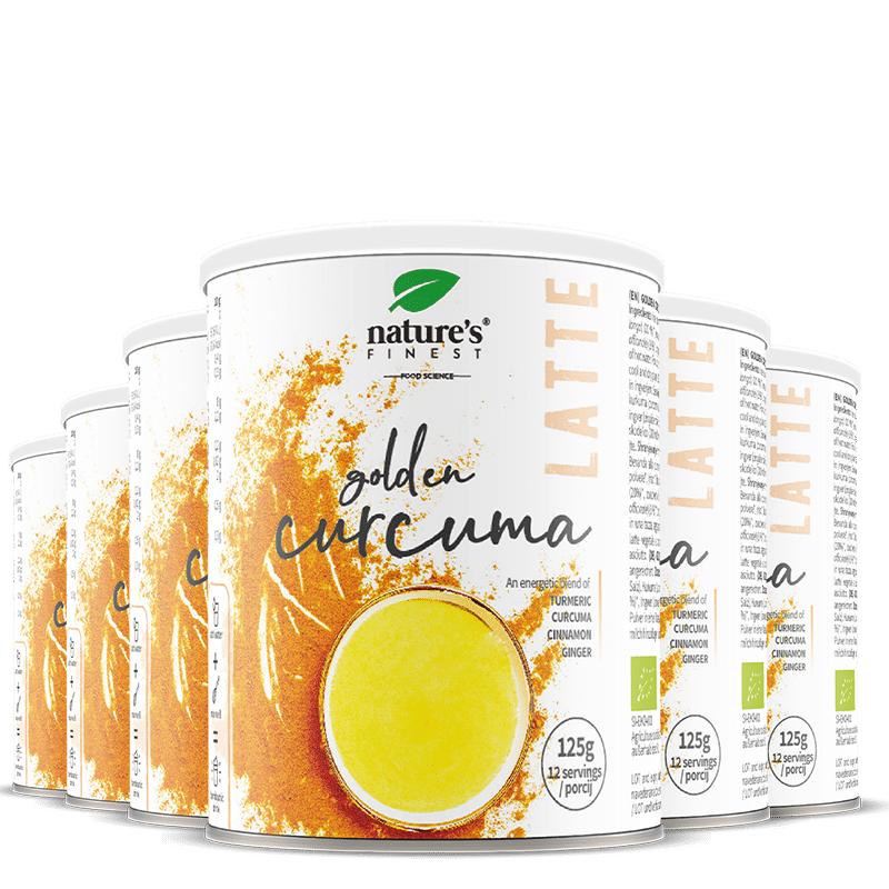 100% Veganská Kurkumovo-mléčná Směs | 6x Golden Curcuma Latte® od Nature's Finest