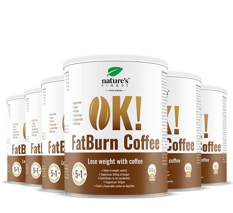 100% FatBurn Káva | 6x OK!FatBurn® | S ID-Alg® a L-karnitinem | Štíhlejší Tělo | od Nature's Finest