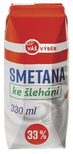 VÁŠ VÝBĚR Smetana ke šlehání, 330 ml
