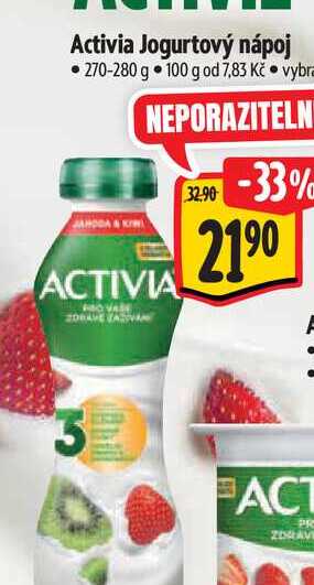 Activia Jogurtový nápoj 270-280 g  