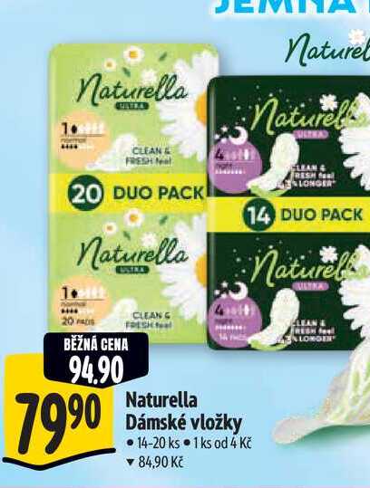  Naturella Dámské vložky 14-20 ks