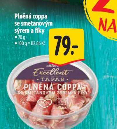 Plněná coppa se smetanovým sýrem a fíky 70 g  