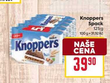 Knoppers 5pack 125g