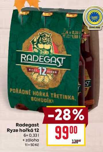 Radegast Ryze hořká 12 6x 0,33l