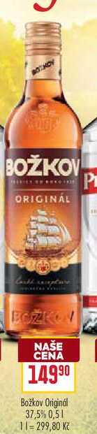 Božkov Originál 37,5% 0,5l