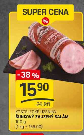 ŠUNKOVÝ ZAUZENÝ SALÁM 100 g 