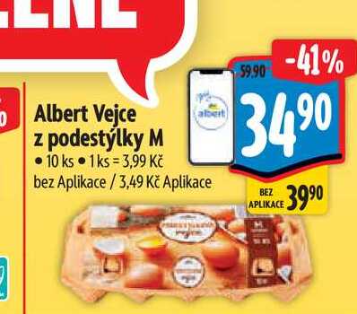   Albert Vejce z podestýlky M  10 ks 