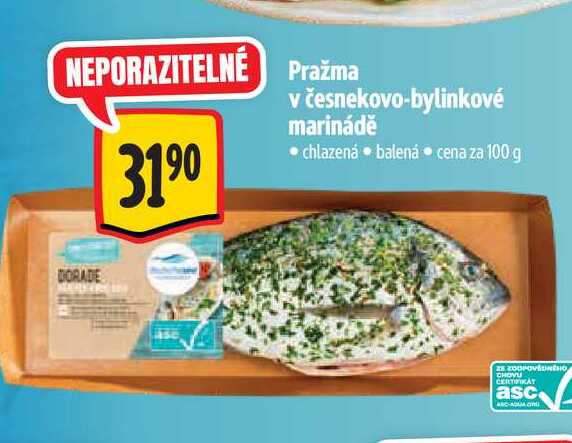   Pražma v česnekovo-bylinkové marinádě 100 g