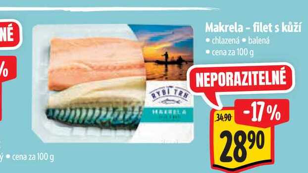  Makrela-filet s kůží 