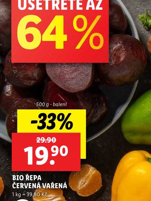 BIO ŘEPA ČERVENÁ VAŘENÁ, 500 g