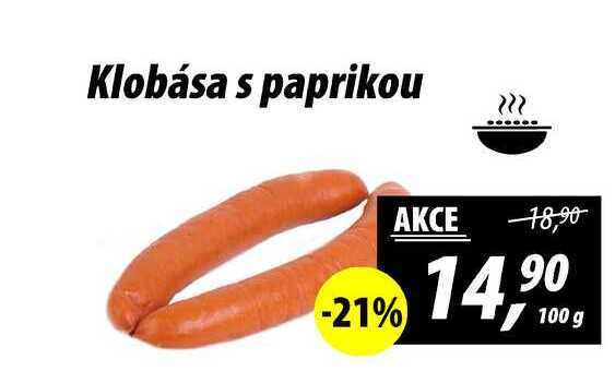 Klobása s paprikou, 100 g 